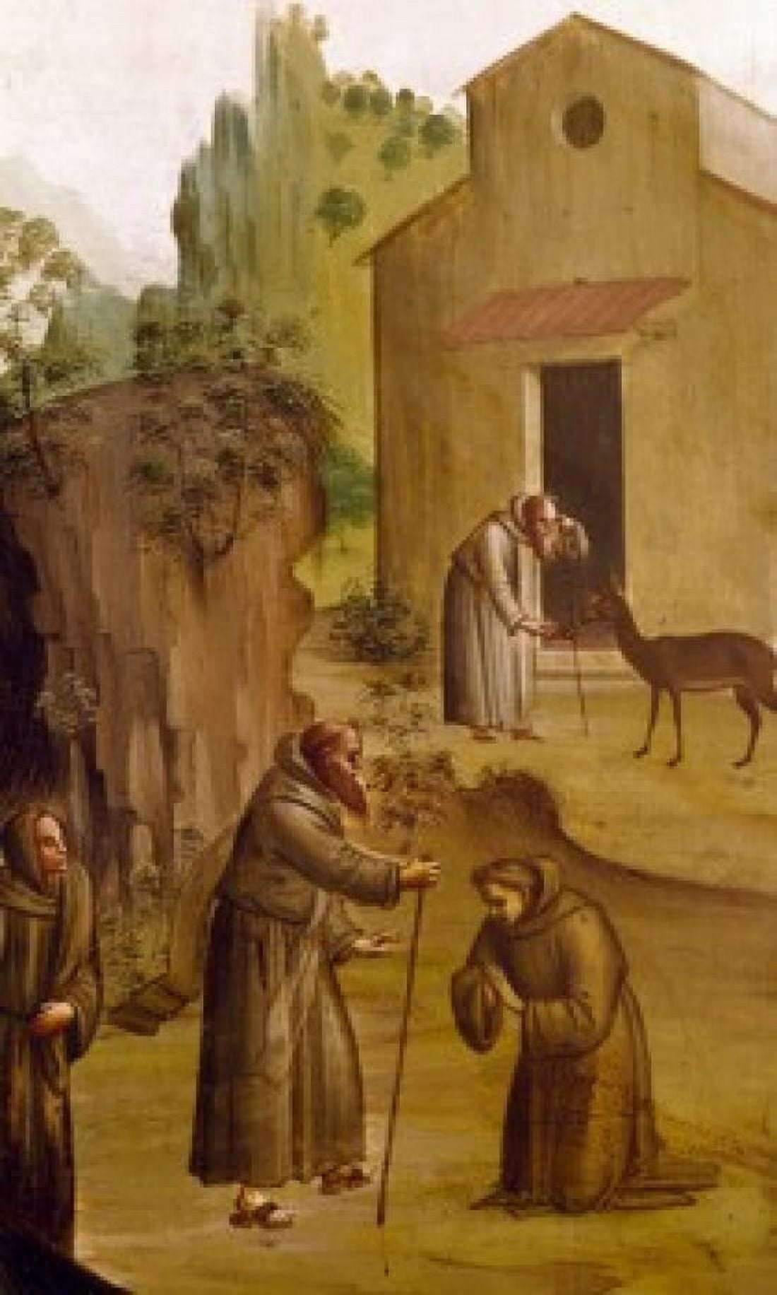 Saint Jerome by Bartolomeo di Giovanni detail 15th Century Canvas Art - Bartolomeo di Giovanni (24 x 36)