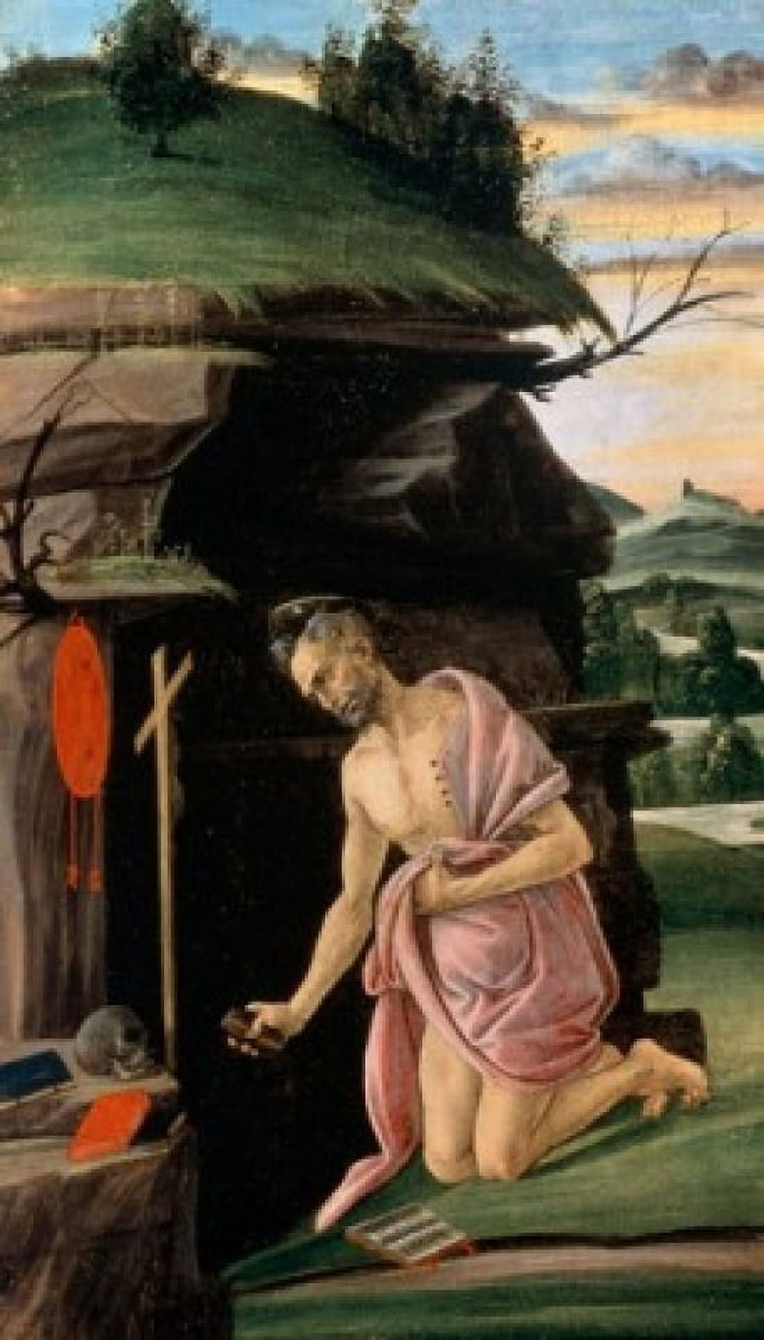 Saint Jerome ca 1498-1505 Sandro Botticelli (1444-1510 Italian) Tempera on canvas State Hermitage Museum St Petersburg Russia Canvas Art - Sandro Botticelli (24 x 36)