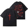 thumbnail image 1 of Saint Jhn Vintage Wash Unisex Cotton Concert Tee - Retro Music Merch Short Sleeve Crewneck, 1 of 5