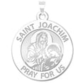 thumbnail image 1 of Saint Joachim Religious Medal - - 3/4 inch Size of a Nickel -Sterling Silver, 1 of 3
