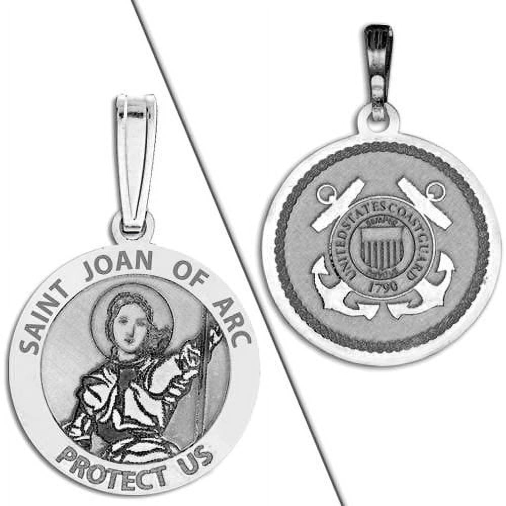 Saint Joan of Arc Doubledside COAST GUARD Religious Medal 3/4 Inch ...