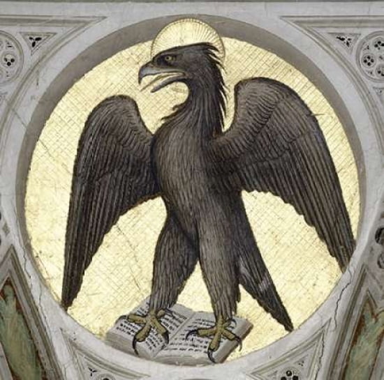 Saint John As An Eagle Canvas Art - Giusto De Menabuoi (24 x 24)