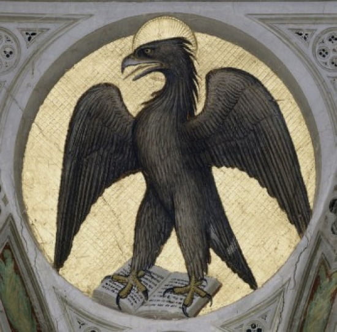 Saint John as an Eagle Giusto di Giovanni Menabuoi (op 1363-d 1393 Italian) Fresco Baptistry of the Cathedral Padua Canvas Art - Giusto di Giovanni Menabuoi (18 x 24)