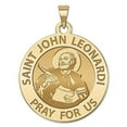 thumbnail image 1 of Saint John Leonardi Religious Medal  - 1 Inch Size of a Quarter -Solid 14K Yellow Gold, 1 of 2
