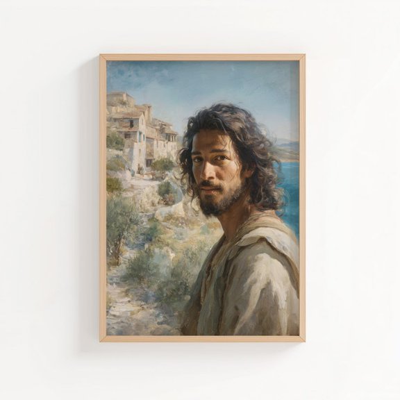 Saint John The Apostle Print Style Christian Saint Wall Art Unframed Paper Print