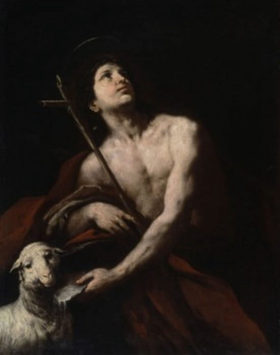 Saint John The Baptist 17th C Orazio Ferraro (1607-1657 Italian) Ciurlionis State Art Museum Lithuania Canvas Art - Orazio Ferraro (24 x 36)