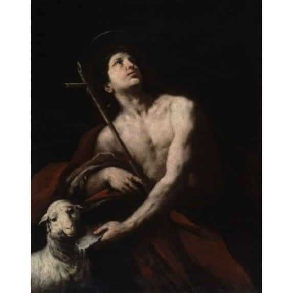 Saint John The Baptist 17th C Orazio Ferraro Ciurlionis State Art Museum Lithuania Print