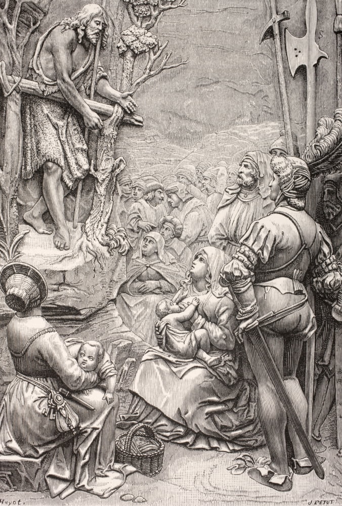 Saint John The Baptist Preaching In The Desert After A Work By Albrecht D Canvas Art - Ken Welsh Design Pics (12 x 17)
