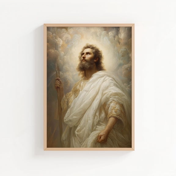 Saint John The Baptist Print Style Christian Saint Wall Art, Unframed Paper Poster 11x14in