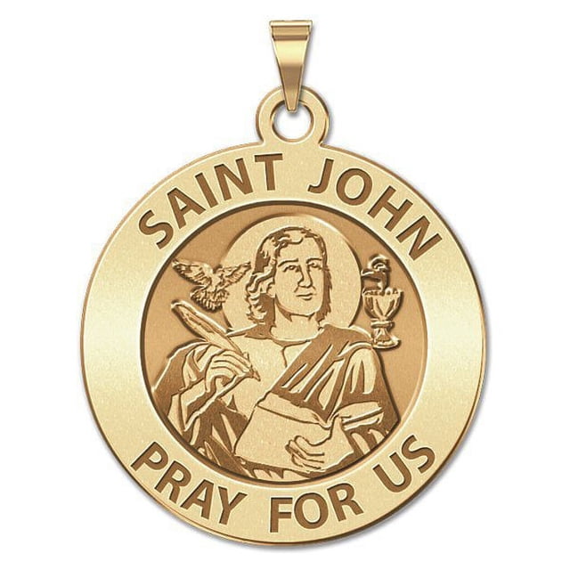Saint John the Evangelist Religious Medal - 1 Inch Size of a Quarter ...