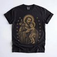 thumbnail image 1 of Saint Joseph Catholic T-Shirt, St. Joseph and Child Jesus Faith Graphic Tee, 1 of 5