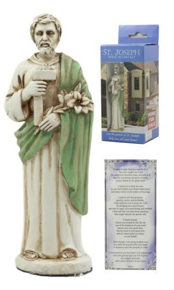 Saint Joseph Home Seller Kit With Prayer Card St Joseph Figurine