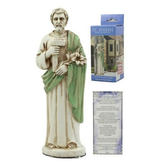 Saint Joseph Home Seller Kit With Prayer Card St Joseph Figurine Divinity