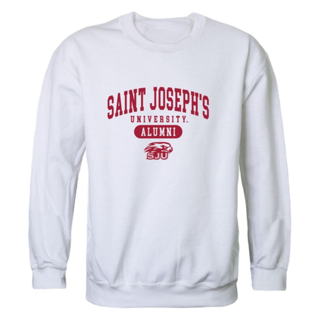 Saint Joseph s University Hawks Alumni Fleece Crewneck Pullover Sweatshirt Heather Gray Medium Walmart