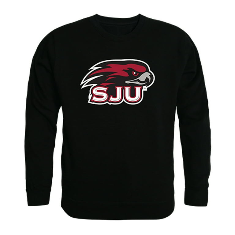 Saint Joseph s University Hawks College Crewneck Sweatshirt Black Large