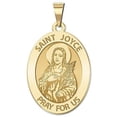 thumbnail image 1 of Saint Joyce Religious Medal - 3/4 Inch X 1 Inch -Solid 14K Yellow Gold, 1 of 2