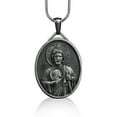 thumbnail image 1 of Saint Jude Medal, St. Jude Thaddaeus, Image of Edessa, Customizable Necklace, Catholic Medal Necklace, Catholic Pendant Necklace,, 1 of 5