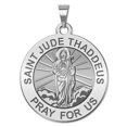 thumbnail image 1 of Saint Jude Religious Medal (Full Figure) - 2/3 Inch Size of Dime, Sterling Silver, 1 of 2