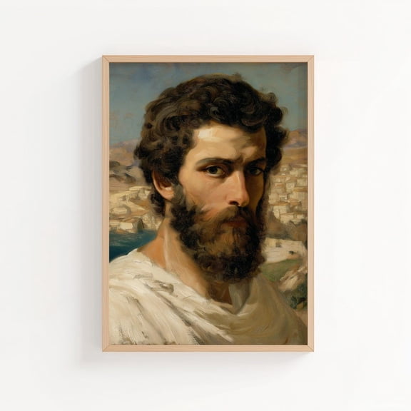 Saint Jude Thaddeus Print Style Christian Saint Wall Art St Jude The Apostle Unframed Paper Print