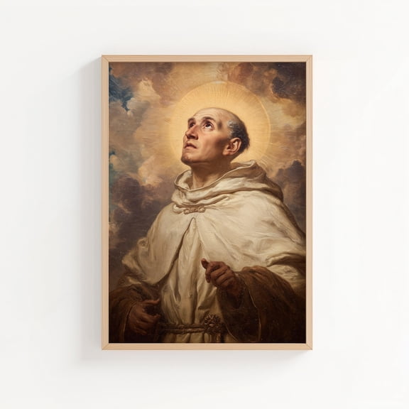 Saint Junipero Serra Print Style Christian Saint Wall Art Unframed Paper Print
