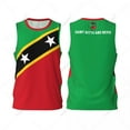 thumbnail image 1 of Saint Kitts And Nevis Flag Men Basketball Sports Jersey Fitness Multifunction Sleeveless tshirt Exclusive Custom Name Nunber, 1 of 12