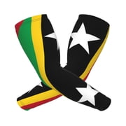 Saint Kitts And Nevis Flag Sports Compression Arm Sleeves Football Baseball Basketball Cycling Tennis For Men Women