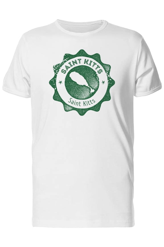 Saint Kitts, Grunge Map Tee Men's -Image by Shutterstock