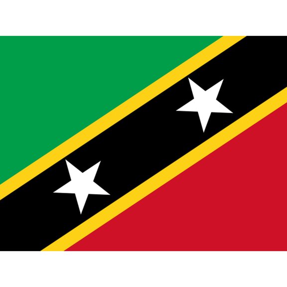 Saint Kitts and Nevis National Flag Patriotic Vexillology World Flags Country Region Poster Extra Large XL Wall Art Print