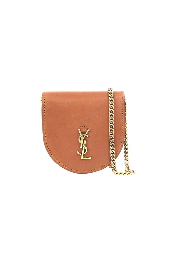 Baby Kaia Satchel Brown Smooth Leather Micro Bag 657818