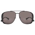 thumbnail image 1 of Saint Laurent Black Pilot Men's Sunglasses SL 653 LEON LEATHER SPOILER 002 59, 1 of 1