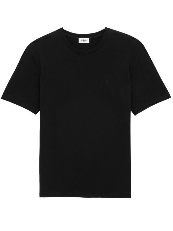Classic Black Embroidered Logo T-Shirt (Men's)