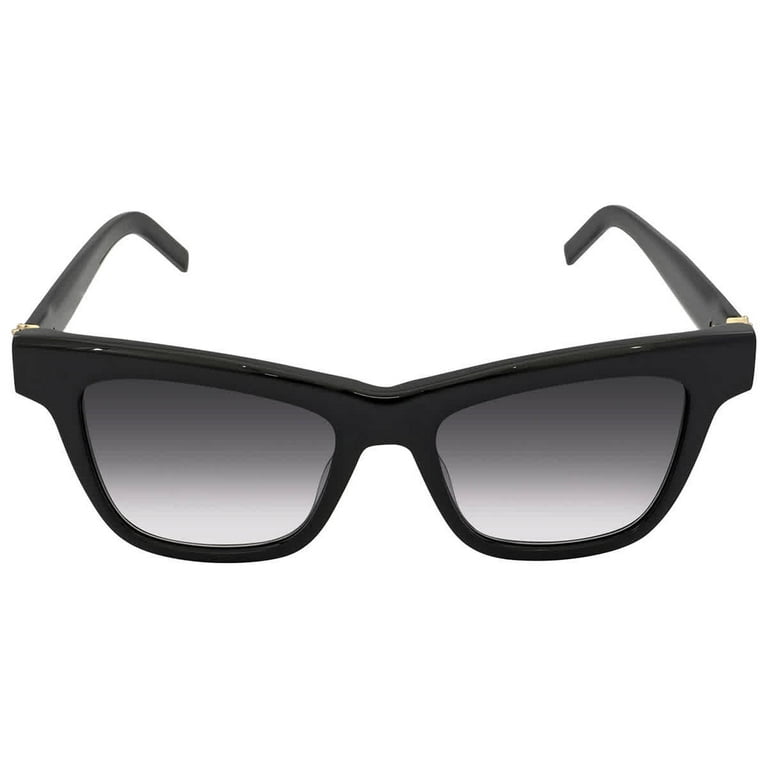 Saint Laurent Grey Gradient Square Unisex Sunglasses SL M106 002 52