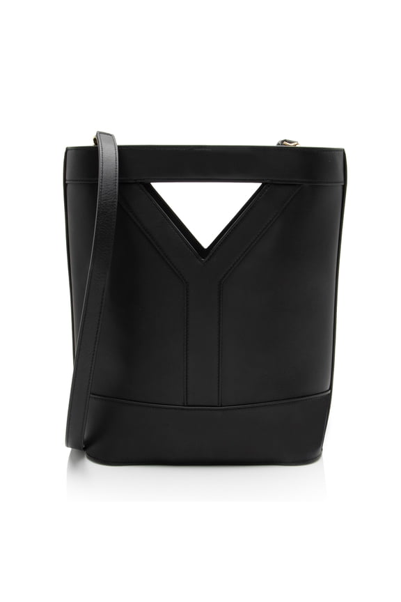 Pre-Owned Saint Laurent Leather Small Y Bucket Bag