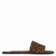 Saint Laurent Leopard Grosgrain Carlyle Slides, Brand Size 37  US Size 7