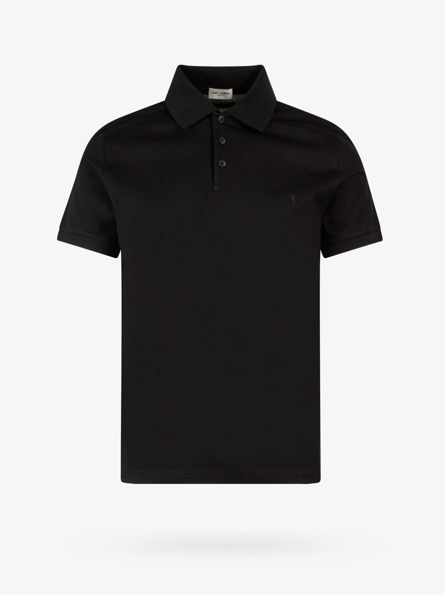 Saint Laurent Man Polo Shirt Man Black Polo Shirts