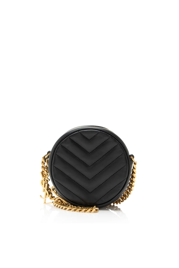 Pre-Owned Saint Laurent Matelasse Leather Monogram Bubble Small Crossbody