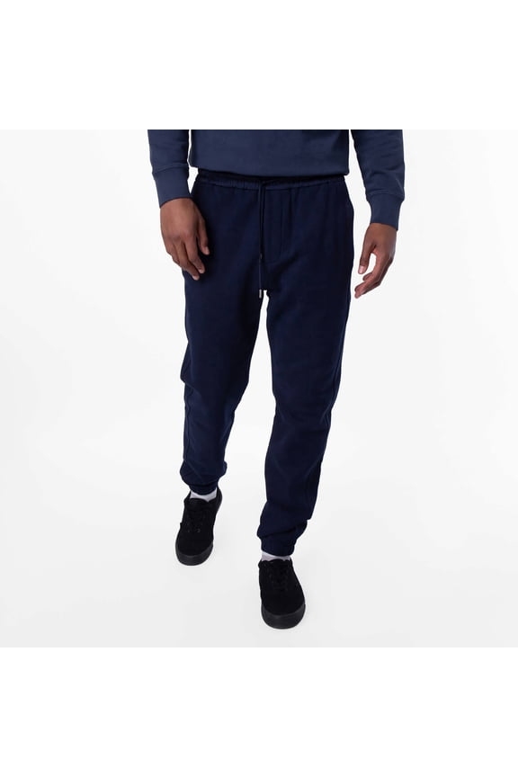 Men's Logo Embroidered Fleece Sweatpants, Size Medium