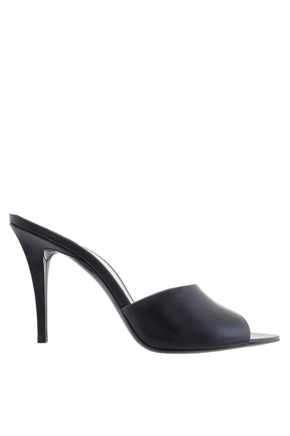 Patent Leather Romy Mule Sandals, Brand Size 39 ( US Size 9 )