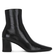 Saint Laurent Rainer Zipped Crinkled Leather Bootie, Brand Size 35  US Size 5