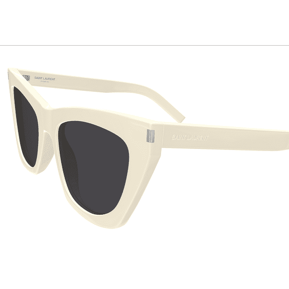 Saint Laurent SL214KATE 035 55mm Cat Eye Sunglasses Women's Ivory