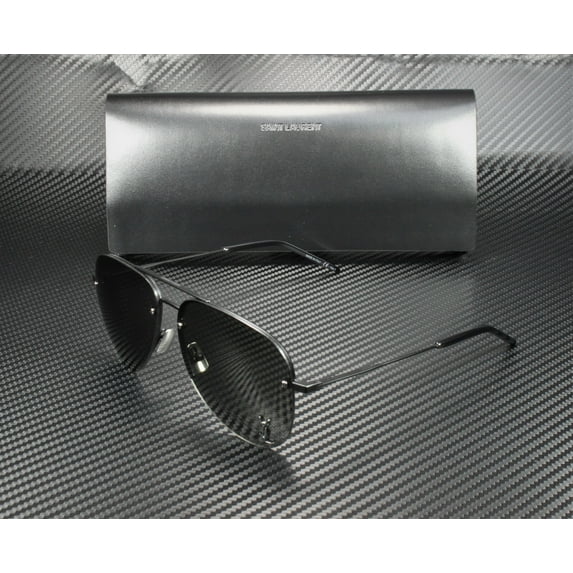 Saint Laurent SL Classic11M 001 Unisex Aviator Sunglasses Polycarbonate Lens