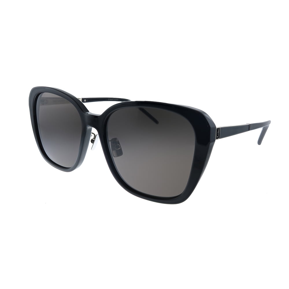 Saint Laurent Womens Oversized Sunglasses, Black Plastic 