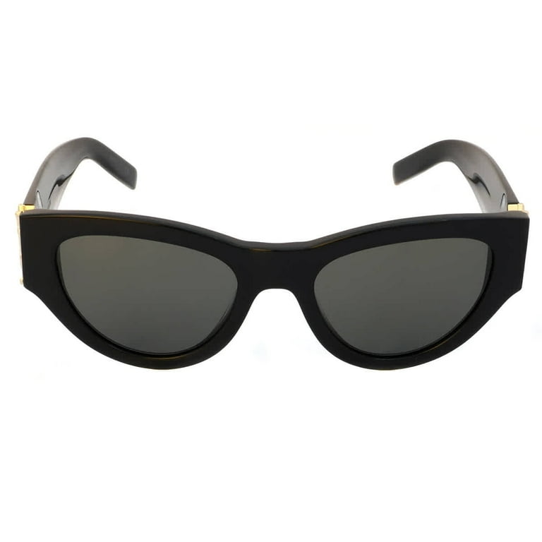 サングラス SAINT LAURENT Woman Sunglasses Grey SLM94 001 Saint Laurent Women's SL M94-001 Black Cat-Eye Sunglasses