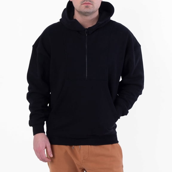 Saint Laurent Half-Zip Hoodie, Size Large