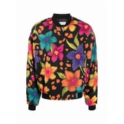 Saint Laurent Teddy Fleurs Crepe Jacket Mens