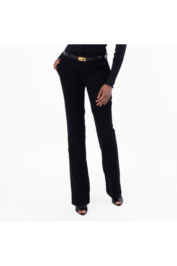 Womens Low-Rise Bootcut Pants, Waist Size 24"