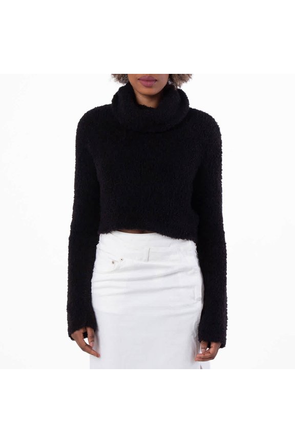 Womens Turtleneck Long-Sleeved Jumper, Size Large