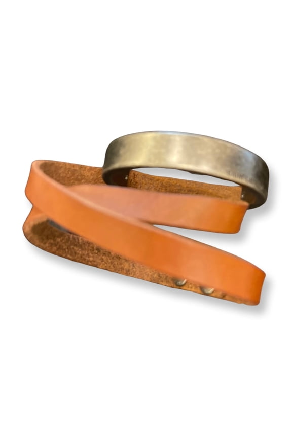 YSL Bracelet Giglio Dark Brown M 505869