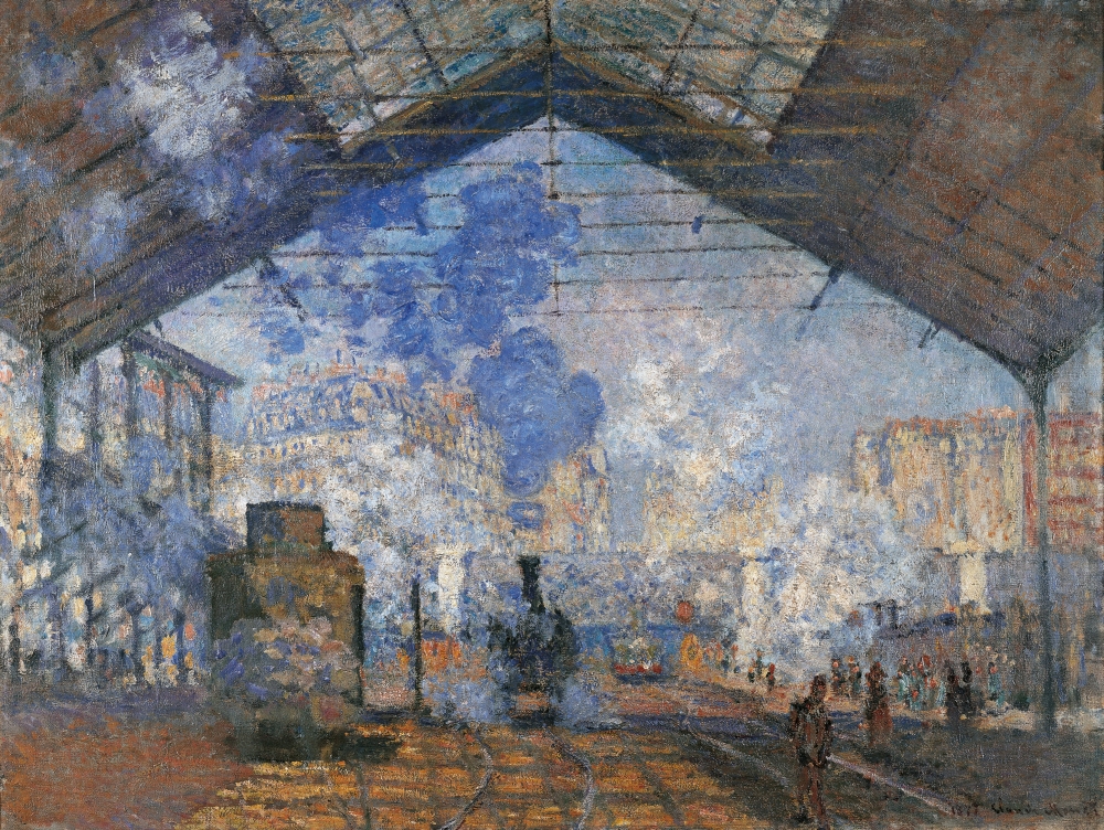 Saint Lazare Station Canvas Art - (24 x 18)