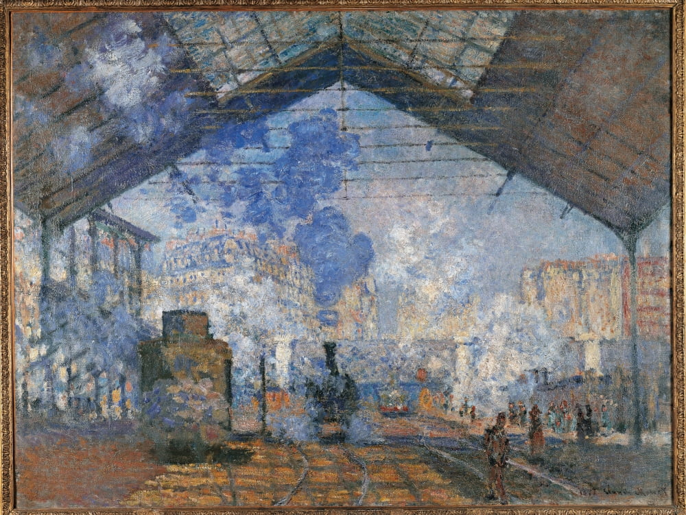 Saint Lazare Station Canvas Art - (36 x 24)